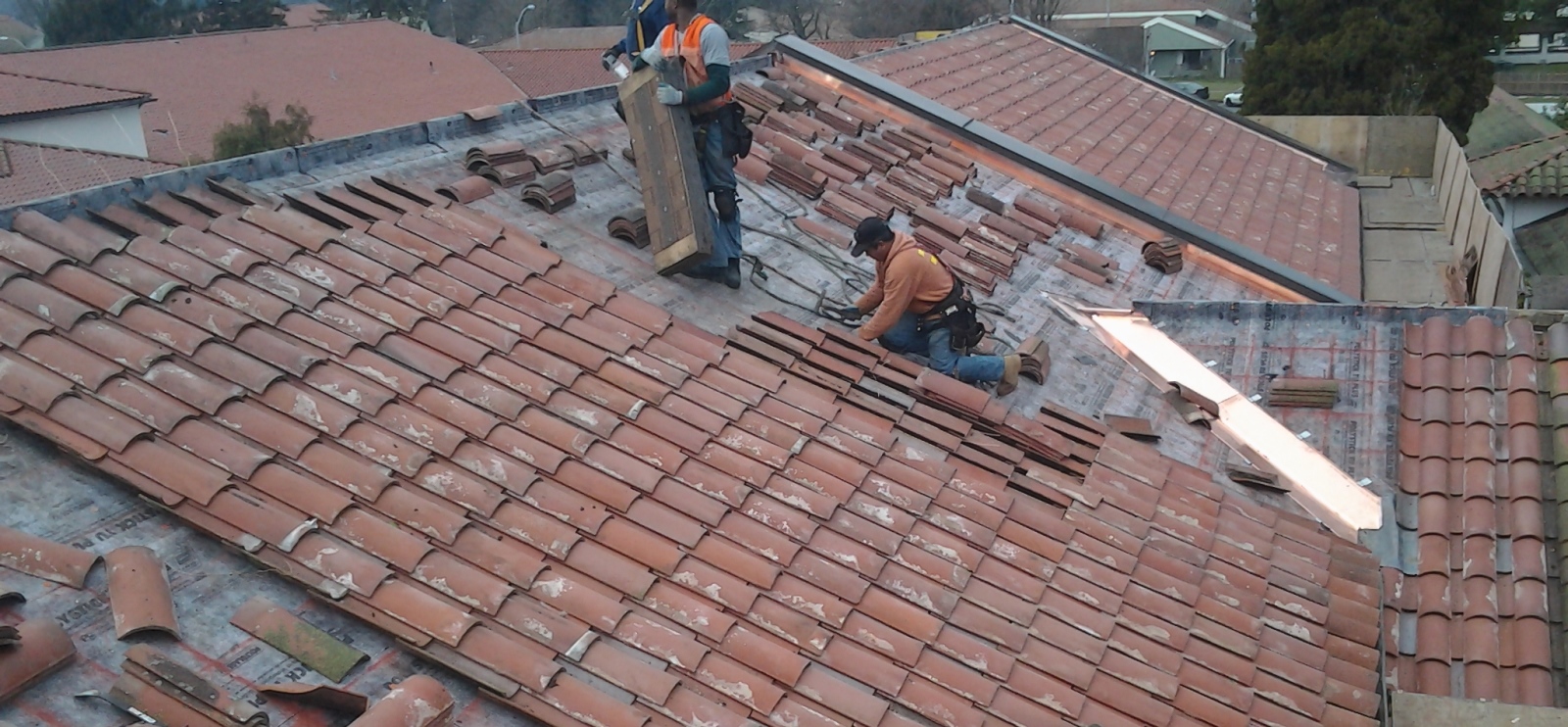 Clay tile replacement for multi-family homes