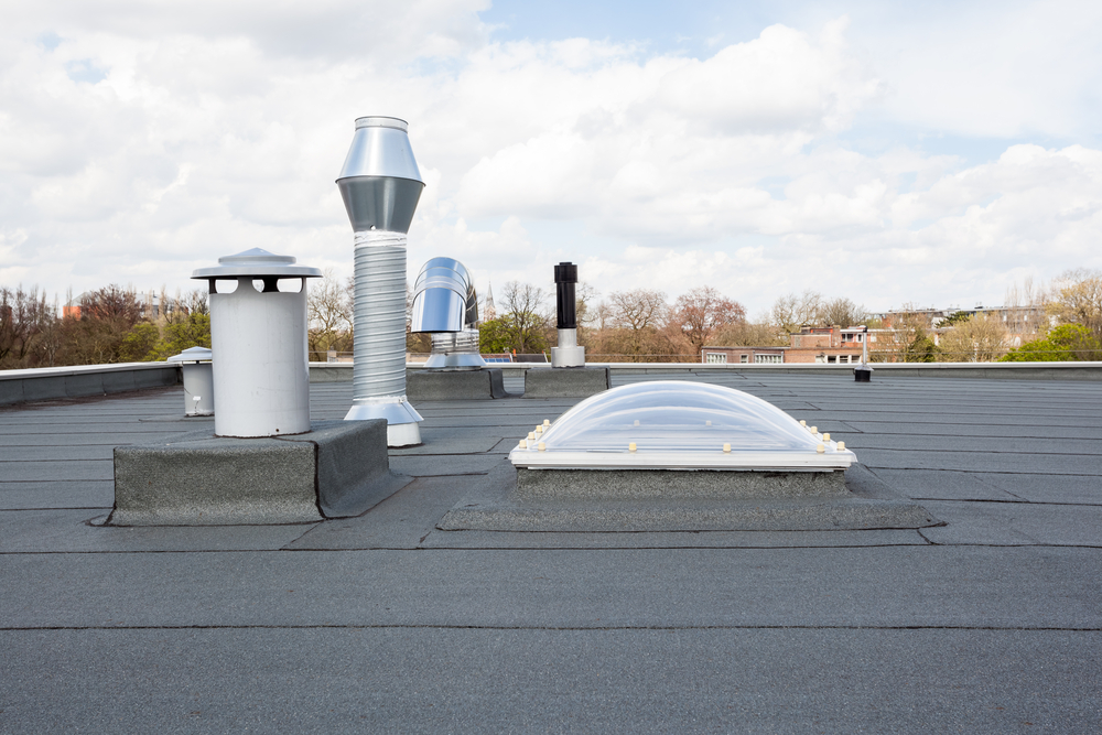 Commercial flat roof